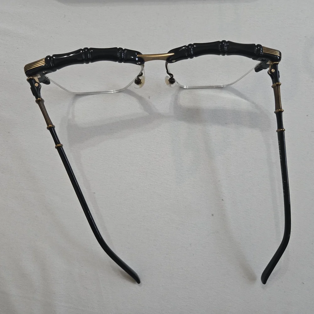 Gucci Black and Gold Women's Glasses - Picture 5 of 5